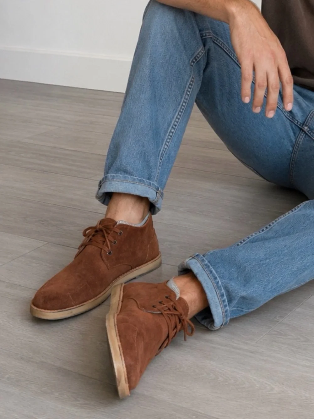 Toms Men's soft Brown Suede Chukka Boots size 14
